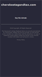 Mobile Screenshot of cherokeetagandtax.com